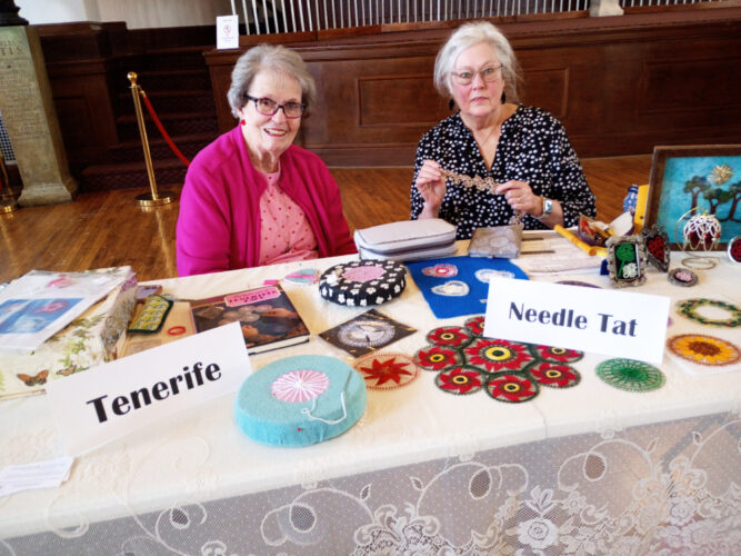 Lacers share their artistry at library